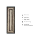 Homespice Decor Ultra Durable Braided Black Mist Black 329080 22 in. X 72 in. Rect Rug