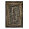 Homespice Decor Ultra Durable Braided Black Forest Black 315021 6 ft. X 9 ft. Rect Rug