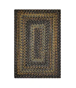 Homespice Decor Ultra Durable Braided Black Forest Black 315021 6 ft. X 9 ft. Rect Rug
