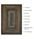 Homespice Decor Ultra Durable Braided Black Forest Black 310026 27 in. X 45 in. Rect Rug