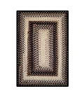 Homespice Decor Ultra Durable Braided Black Mist Black 322081 20 in. X 30 in. Rect Rug