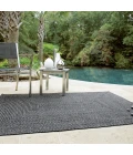 Homespice Decor Ultra Durable Braided Black 322579 20 in. X 30 in. Rect Rug
