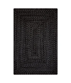Homespice Decor Ultra Durable Braided Black 310576 27 in. X 45 in. Rect Rug