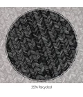 Homespice Decor Ultra Durable Braided Black 322579 20 in. X 30 in. Rect Rug
