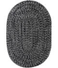 Homespice Decor Ultra Durable Braided Black 306579 8 ft. X 10 ft. Oval Rug