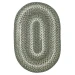 Homespice Decor Ultra Durable Braided Cedar Ridge Green 303875 4 ft. X 6 ft. Oval Rug