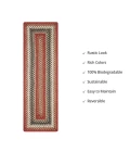 Homespice Decor Jute Braided Accessories Chester Red 572714 11 in. X 36 in. Rect Rug