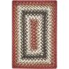 Homespice Decor Jute Braided Accessories Chester Red 240073PS 13 in. X 19 in. Set of 4 Rect Rug