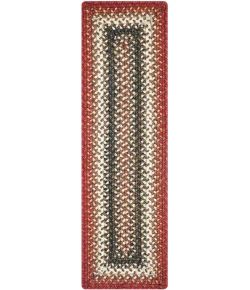 Homespice Decor Jute Braided Accessories Chester Red 240149PS 8 in. X 28 in. Set of 13 Rect Rug