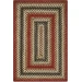 Homespice Decor Jute Braided Chester Red 515711 6 ft. X 9 ft. Rect Rug