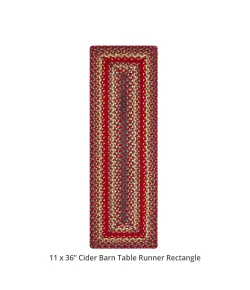 Homespice Decor Jute Braided Accessories Cider Barn Red 572127 11 in. X 36 in. Rect Rug
