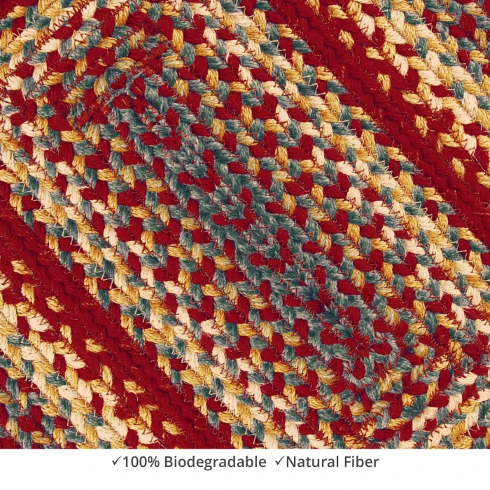 Homespice Decor Jute Braided Accessories Cider Barn Red 572127 11 in. X 36 in. Rect Rug