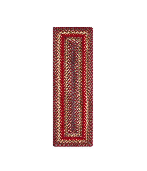 Homespice Decor Jute Braided Accessories Cider Barn Red 572127 11 in. X 36 in. Rect Rug