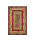 Homespice Decor Jute Braided Cider Barn Red 513120 4 ft. X 6 ft. Rect Rug