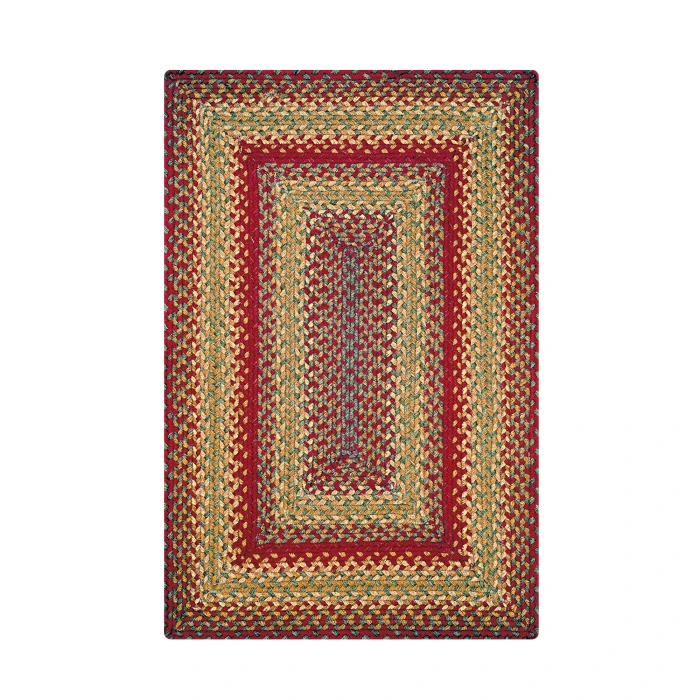 Homespice Decor Jute Braided Cider Barn Red 515124 6 ft. X 9 ft. Rect Rug