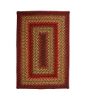 Homespice Decor Jute Braided Cider Barn Red 511126 20 in. X 30 in. Rect Rug
