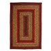 Homespice Decor Jute Braided Cider Barn Red 511126 20 in. X 30 in. Rect Rug