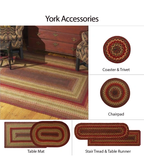 Homespice Decor Jute Braided Cider Barn Red 511126 20 in. X 30 in. Rect Rug