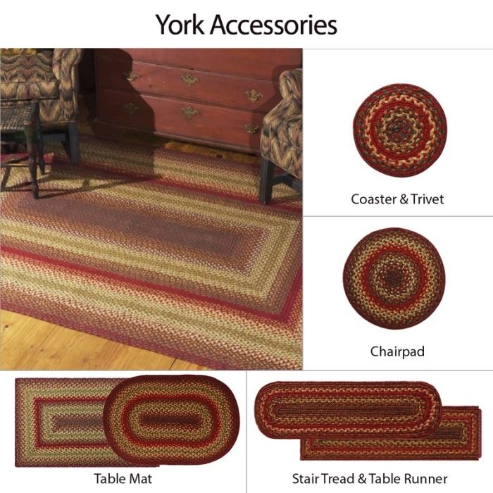 Homespice Decor Jute Braided Cider Barn Red 511126 20 in. X 30 in. Rect Rug