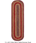 Homespice Decor Jute Braided Accessories Cider Barn Red 240112PS 8 in. X 28 in. Set of 2 Rect Rug