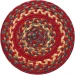 Homespice Decor Jute Braided Accessories Cider Barn Red 240020PS 8 in. Set of 3 Round Rug
