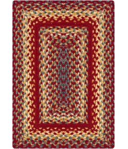 Homespice Decor Jute Braided Accessories Cider Barn Red 240089PS 10 in. X 15 in. Set of 4 Rect Rug