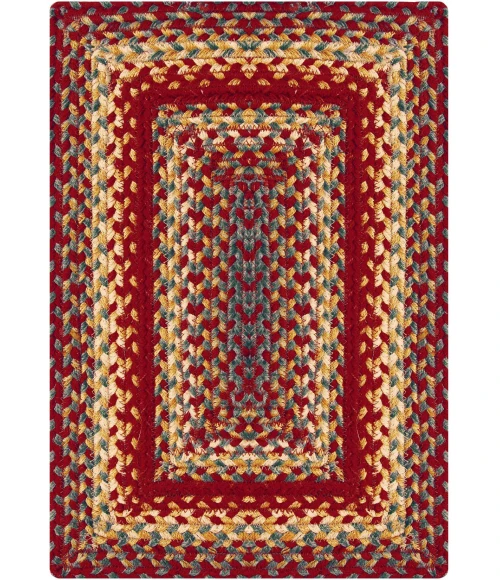 Homespice Decor Jute Braided Accessories Cider Barn Red 240089PS 10 in. X 15 in. Set of 4 Rect Rug