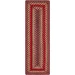 Homespice Decor Jute Braided Accessories Cider Barn Red 240112PS 8 in. X 28 in. Set of 2 Rect Rug