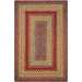 Homespice Decor Jute Braided Cider Barn Red 500120 2 ft. X 3 ft. Oval Rug