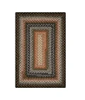 Homespice Decor Cotton Braided Cocoa Bean Black 413215 4 ft. X 6 ft. Rect Rug