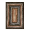 Homespice Decor Cotton Braided Cocoa Bean Black 415219 6 ft. X 9 ft. Rect Rug