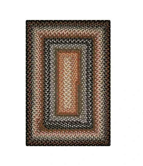Homespice Decor Cotton Braided Cocoa Bean Black 416216 8 ft. X 10 ft. Rect Rug
