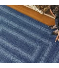 Homespice Decor Jute Braided Denim Blue 505682 6 ft. X 9 ft. Oval Rug