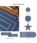 Homespice Decor Jute Braided Denim Blue 510686 2 ft. X 3 ft. Rect Rug