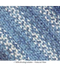 Homespice Decor Jute Braided Denim Blue 510686 2 ft. X 3 ft. Rect Rug