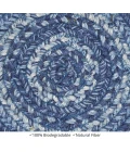 Homespice Decor Jute Braided Accessories Denim Blue 240024PS 8 in. Set of 3 Round Rug