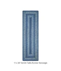 Homespice Decor Jute Braided Accessories Denim Blue 572684 11 in. X 36 in. Rect Rug