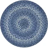 Homespice Decor Jute Braided Accessories Denim Blue 240042PS 15 in. Set of 2 Round Rug