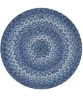 Homespice Decor Jute Braided Accessories Denim Blue 240042PS 15 in. Set of 2 Round Rug
