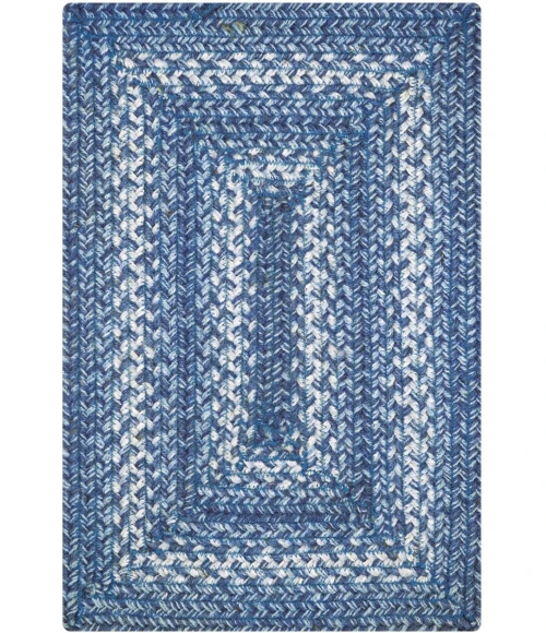 Homespice Decor Jute Braided Accessories Denim Blue 240091PS 10 in. X 15 in. Set of 4 Rect Rug