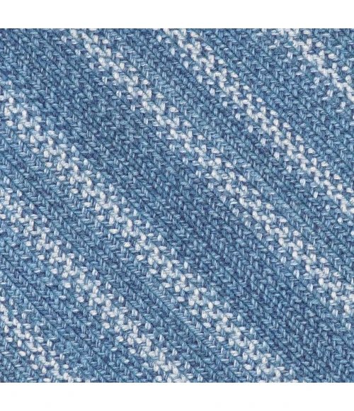 Homespice Decor Jute Braided Denim Blue 519689 22 in. X 72 in. Rect Rug