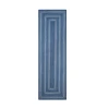 Homespice Decor Jute Braided Denim Blue 519689 22 in. X 72 in. Rect Rug