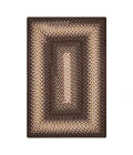 Homespice Decor Ultra Durable Braided Driftwood Chocolate 322128 20 in. X 30 in. Rect Rug