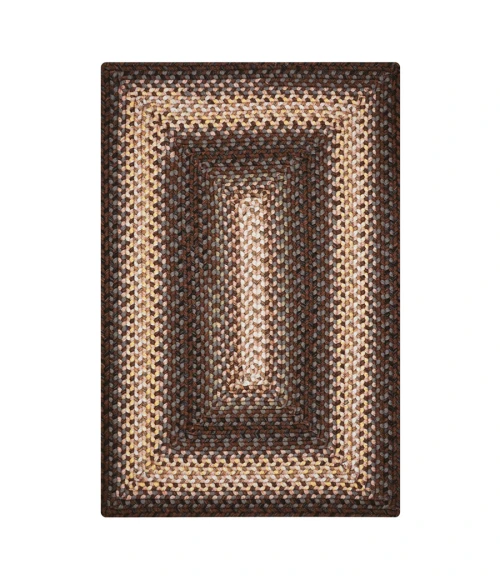 Homespice Decor Ultra Durable Braided Driftwood Chocolate 315120 6 ft. X 9 ft. Rect Rug