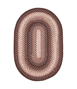 Homespice Decor Ultra Durable Braided Driftwood Chocolate 303127 4 ft. X 6 ft. Oval Rug