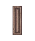 Homespice Decor Ultra Durable Braided Driftwood Chocolate 329127 22 in. X 72 in. Rect Rug