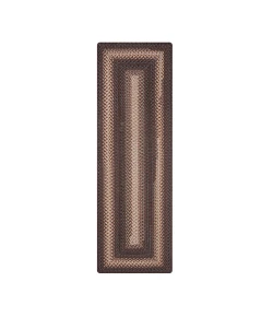 Homespice Decor Ultra Durable Braided Driftwood Chocolate 329127 22 in. X 72 in. Rect Rug