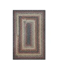 Homespice Decor Cotton Braided Enigma Black 454096 20 in. X 30 in. Rect Rug