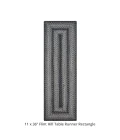 Homespice Decor Jute Braided Accessories Flint Hill Grey 572837 11 in. X 36 in. Rect Rug