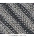 Homespice Decor Jute Braided Accessories Flint Hill Grey 572837 11 in. X 36 in. Rect Rug